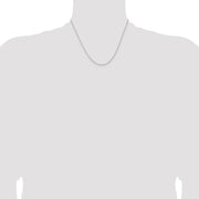 Sterling Silver 1.3mm Solid Rope Chain