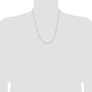 Sterling Silver 1.3mm Solid Rope Chain