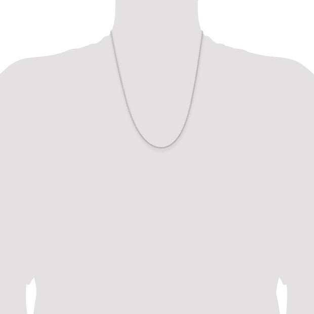 Sterling Silver 1.3mm Solid Rope Chain