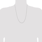 Sterling Silver 1.3mm Solid Rope Chain