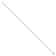 Sterling Silver 1.3mm Solid Rope Chain Anklet