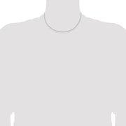 Sterling Silver 1.5mm Solid Rope Chain