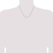Sterling Silver 1.5mm Solid Rope Chain