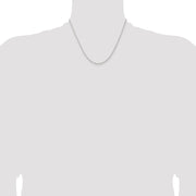 Sterling Silver 1.8mm Solid Rope Chain