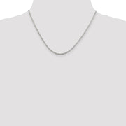 Sterling Silver 2.3mm Solid Rope Chain