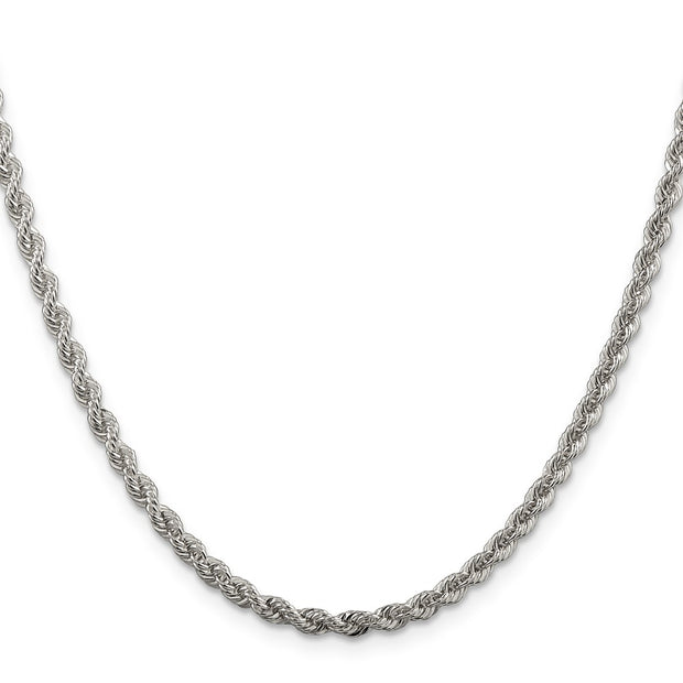 Sterling Silver 3mm Solid Rope Chain