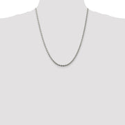 Sterling Silver 3mm Solid Rope Chain