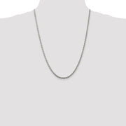Sterling Silver 3mm Solid Rope Chain