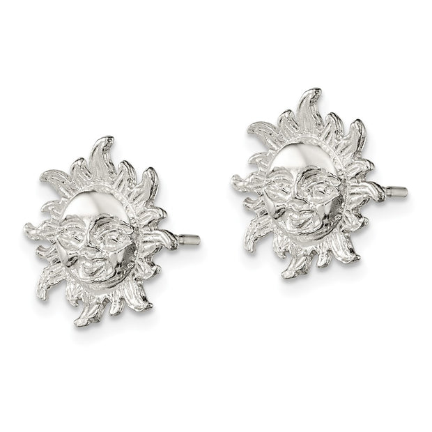 Sterling Silver Sun Mini Earrings