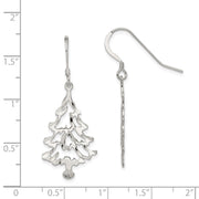 Sterling Silver Christmas Tree Earrings