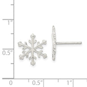 Sterling Silver Snowflake Post Earrings