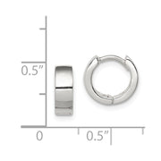 Sterling Silver Hinged Hoop Earrings