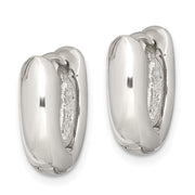 Sterling Silver Oval Hinged Hoop Earrings