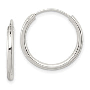 Sterling Silver 2mm Hoop Earrings