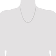 Sterling Silver 2.3mm Beveled Curb Chain