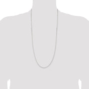 Sterling Silver 2.3mm Beveled Curb Chain