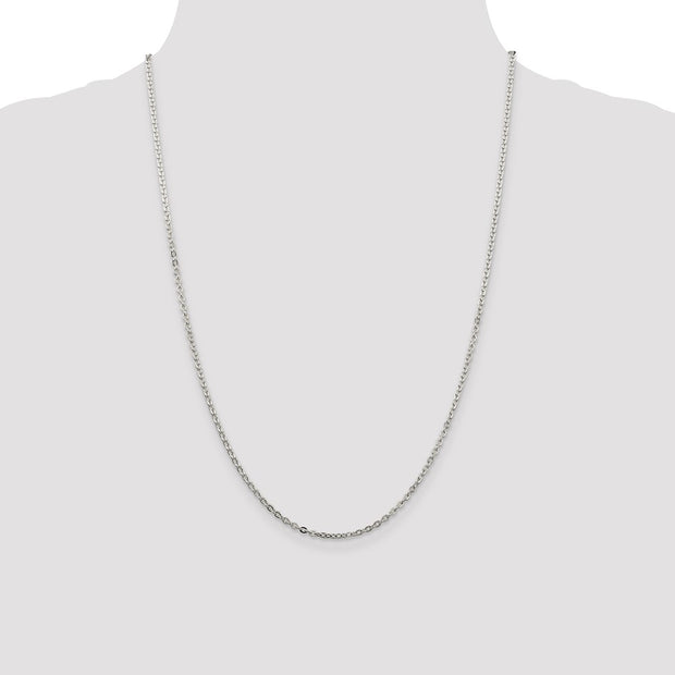 Sterling Silver 2mm Flat Link Cable Chain
