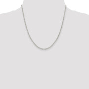Sterling Silver 2.75mm Flat Link Cable Chain