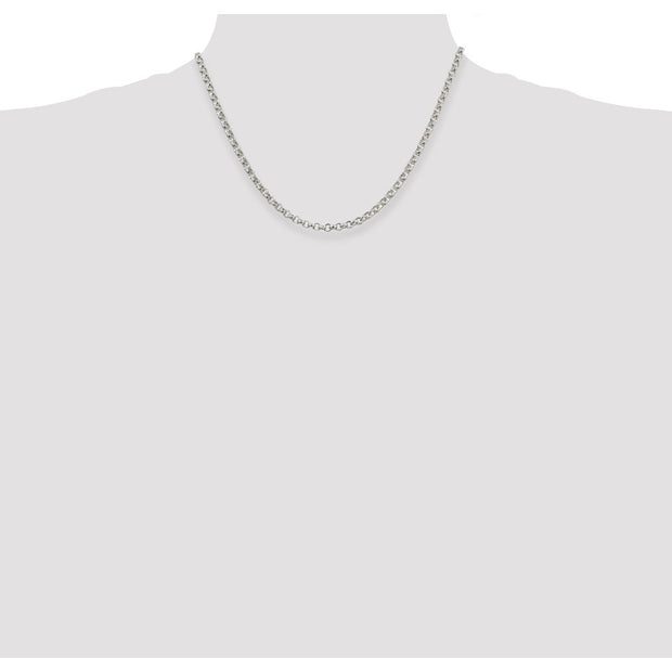 Sterling Silver 4mm Rolo Chain