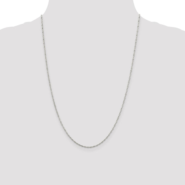 Sterling Silver 1.4mm Singapore Chain