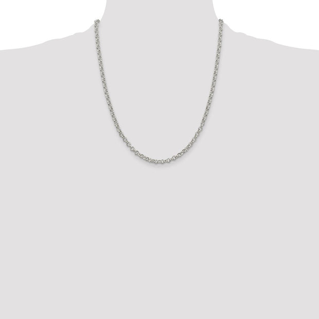 Sterling Silver 4mm Rolo Chain