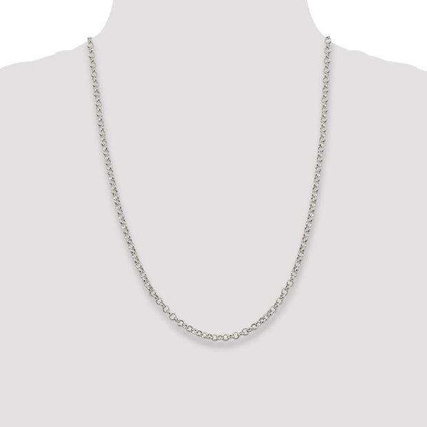 Sterling Silver 4mm Rolo Chain