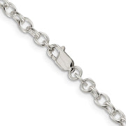 Sterling Silver 3.75mm Oval Cable Chain