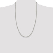 Sterling Silver 3.75mm Oval Cable Chain