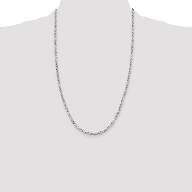 Sterling Silver 3.75mm Oval Cable Chain