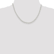 Sterling Silver 5.3mm Oval Cable Chain