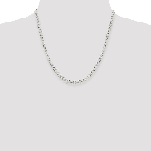 Sterling Silver 5.3mm Oval Cable Chain