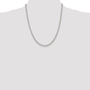 Sterling Silver 5.3mm Oval Cable Chain