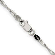 Sterling Silver 2mm Singapore Chain