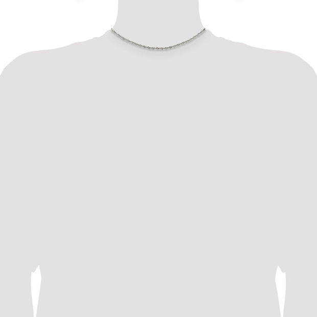 Sterling Silver 2mm Singapore Chain