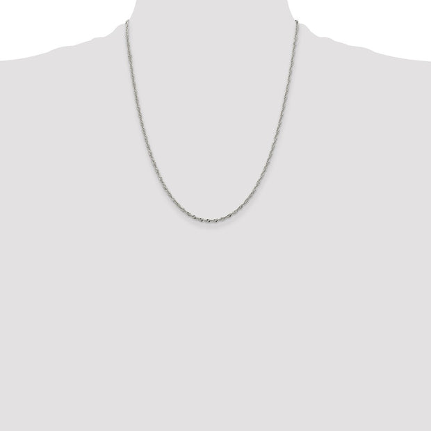 Sterling Silver 2mm Singapore Chain