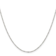 Sterling Silver 1.2mm Figaro Chain