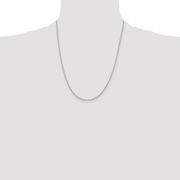Sterling Silver 1.4mm Figaro Chain