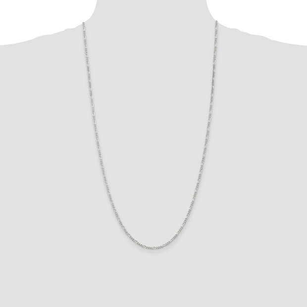Sterling Silver 2.25mm Figaro Chain