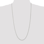 Sterling Silver 2.25mm Figaro Chain