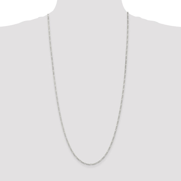 Sterling Silver 2.25mm Figaro Chain