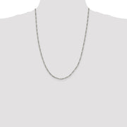 Sterling Silver 2.5mm Figaro Chain