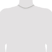 Sterling Silver 2.85mm Figaro Chain