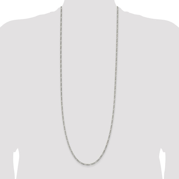 Sterling Silver 2.85mm Figaro Chain