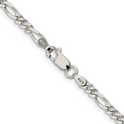 Sterling Silver 3.5mm Figaro Chain