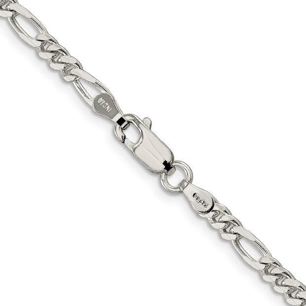 Sterling Silver 3.5mm Figaro Chain