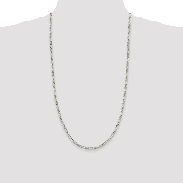 Sterling Silver 3.5mm Figaro Chain