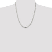 Sterling Silver 4.5mm Figaro Chain