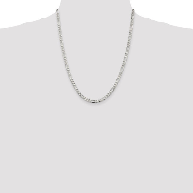 Sterling Silver 4.5mm Figaro Chain
