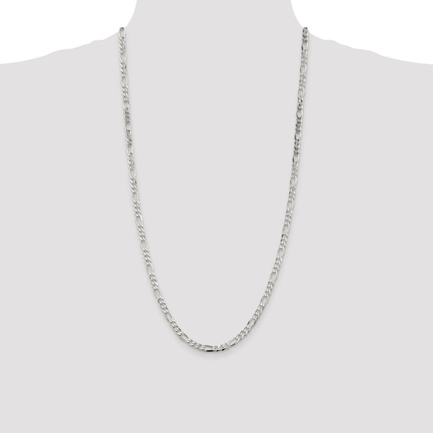 Sterling Silver 4.5mm Figaro Chain