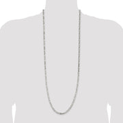 Sterling Silver 4.5mm Figaro Chain